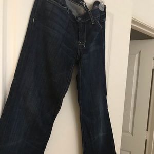 7 for all man kind wide leg denim jeans.